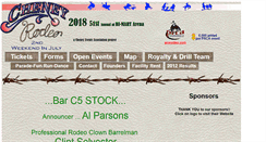 Desktop Screenshot of cheneyrodeo.com