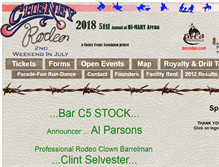 Tablet Screenshot of cheneyrodeo.com